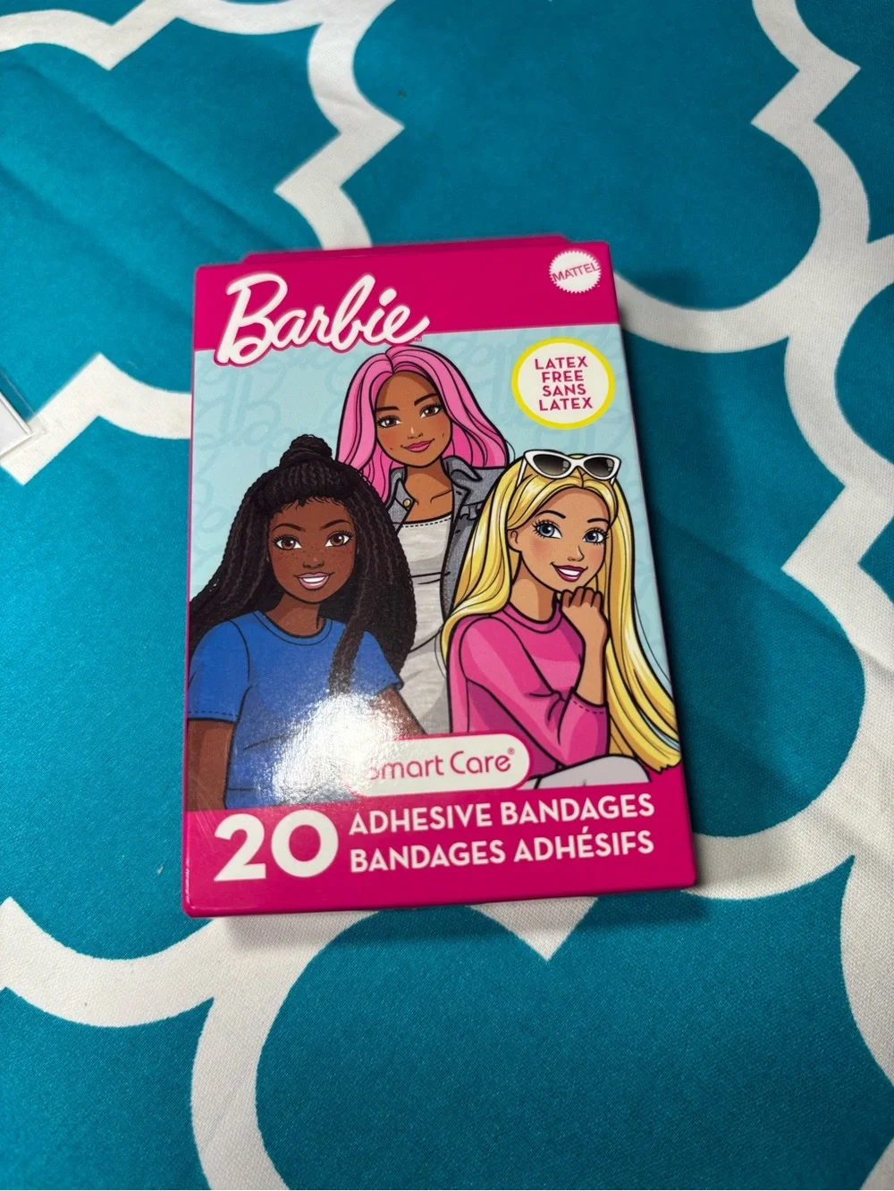 New Barbie 3 pc Bundle Hot Pink Bandage & Sanitizer Carry Set
